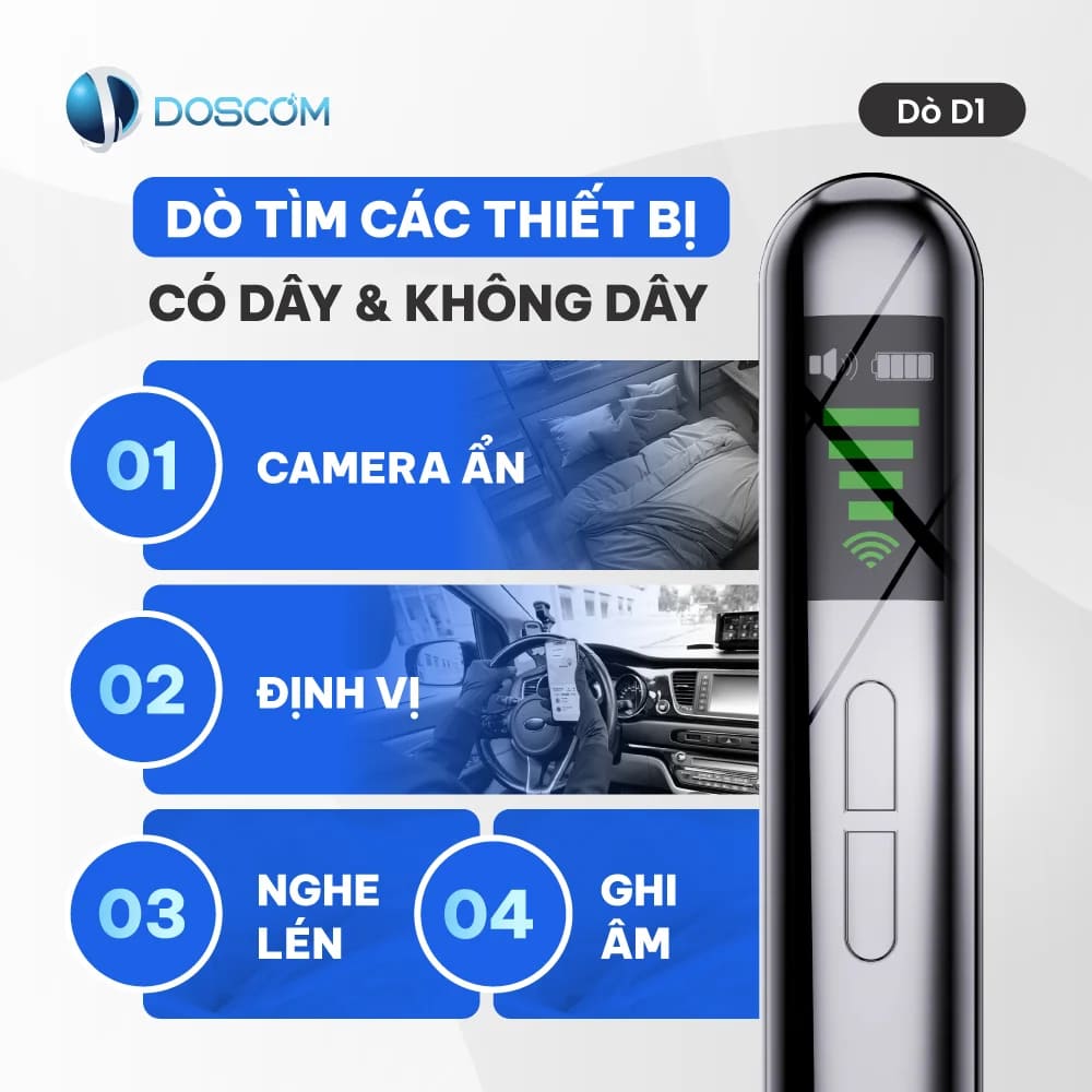 thiết bị phát hện nghe lén d1